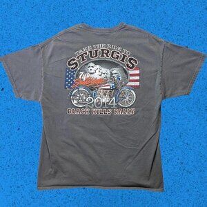 Sturgis biker motorcycle t shirt 
Black hills rally South Dakota Harley
Men XL